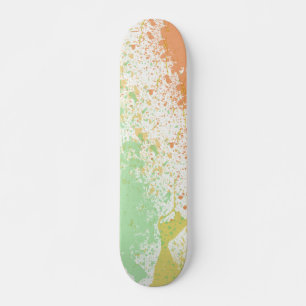 Paint Paint Splatter Skateboard Deck