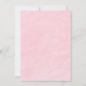 Paint Pink Peony Bridesmaids Invitations de déjeun (Dos)
