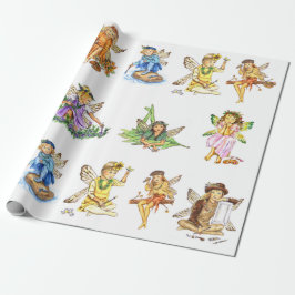 Paint Pixies Fairies JL Biel Cadeaupapier