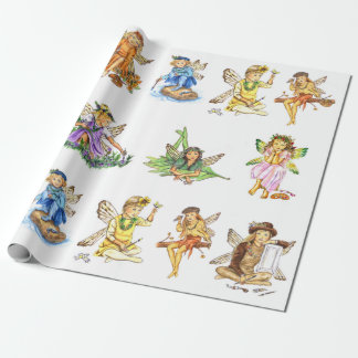 Paint Pixies Fairies JL Biel Cadeaupapier