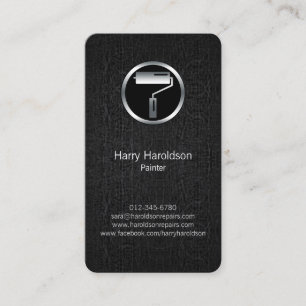 Paint Roller Brush Grunge Painter Visitekaartje