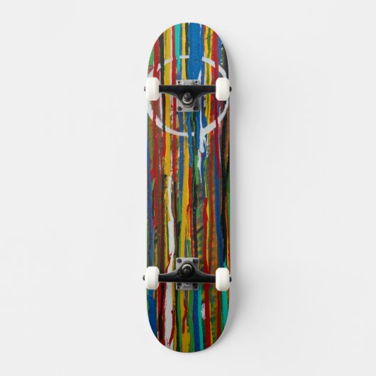 Paint Run Art Skateboard (Voorkant)