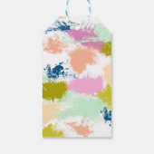Paint smears cadeaulabel (Achterkant)