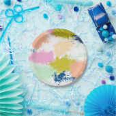 Paint smears papieren bordje (Feest)