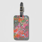 Paint splash art design étiquette bagage (Devant Vertical)