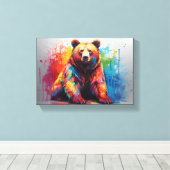 Paint Splash Beer Canvas Afdruk (Insitu (Houten vloer))