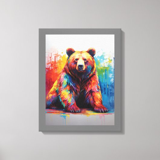 Paint Splash Beer Canvas Afdruk (Voorkant)