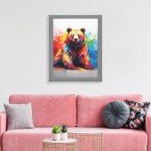 Paint Splash Beer Canvas Afdruk (Insitu (Woonkamer))