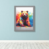 Paint Splash Beer Canvas Afdruk (Insitu (Houten vloer))