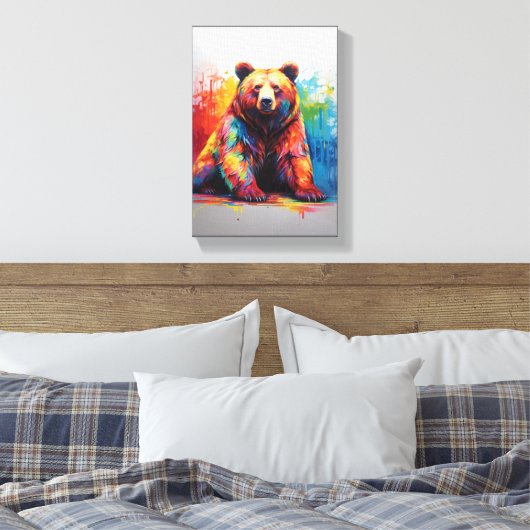 Paint Splash Beer Canvas Afdruk (Insitu (Slaapkamer))