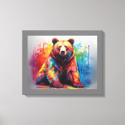 Paint Splash Beer Canvas Afdruk (Voorkant)