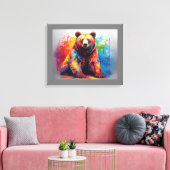 Paint Splash Beer Canvas Afdruk (Insitu (Woonkamer))