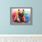 Paint Splash Beer Canvas Afdruk (Insitu (Houten vloer))
