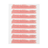 Paint Splash Special Delivery Birth Announcement (Vel)