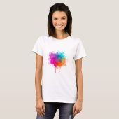 Paint Splash T-Shirt – Bold Artistic Expression (Voorkant volledig)