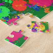 Paint Splatter Abstrait Jigsaw puzzle (Côté)