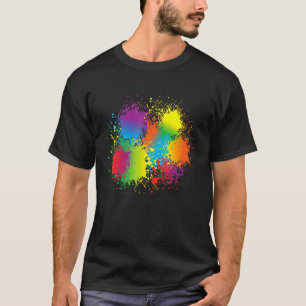 Paint Splatter Artist Painter Make Splash Verjaard T-shirt
