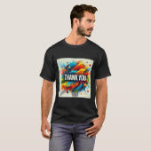 Paint Splatter Bedankt Mannen Tshirt (Voorkant volledig)