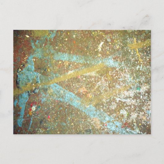 Paint Splatter Briefkaart (Voorkant)