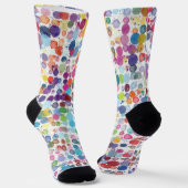 Paint Splatter Colorful Dots Sokken (Gebogen)