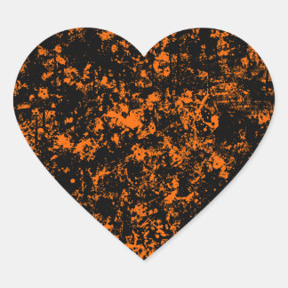 Paint Splatter - Halloween kleuren (zwart en Sinaa Hart Sticker