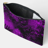 Paint Splatter Hatching Effect Paarse & zwart Etui (Open)