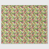 Paint Splatter herfstkleur bladeren Abstract Cadeaupapier (Vlak)