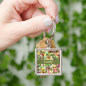 Paint Splatter herfstkleur bladeren Abstract Sleutelhanger (Hand)