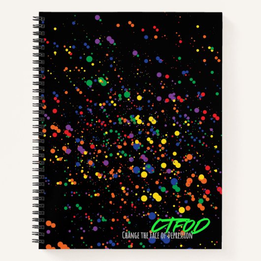Paint Splatter Journal - Édition de nuit | CTFOD (Devant)