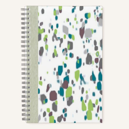 Paint Splatter Journal – Green, Blue & Purple Art (Recto)