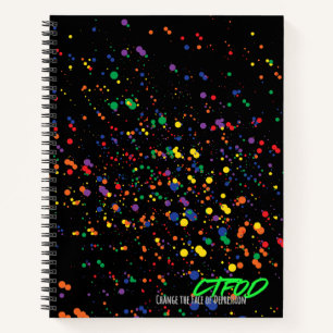 Paint Splatter Journal – Night Edition   CTFOD Notitieboek