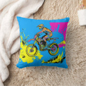 Paint Splatter - Motorcross Rider Kussen (Deken)
