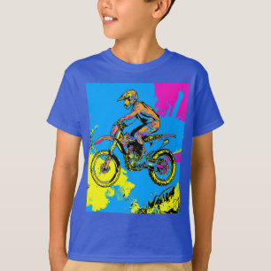 Paint Splatter - Motorcross Rider T-shirt