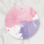 Paint Splatter Party Bedankt Bedankjes Labels (Achterkant)