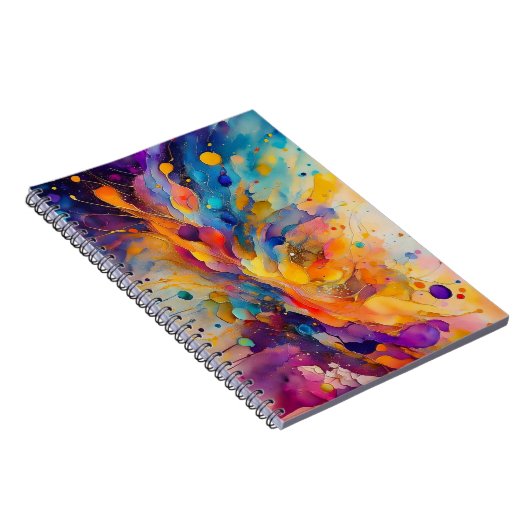 Paint Splatter Pattern 2 Notitieboek (Rechterzijde)