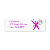 Paint Splatter Verzendlabels Etiket (Voorkant)