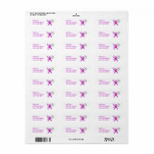 Paint Splatter Verzendlabels Etiket (Full Sheet)