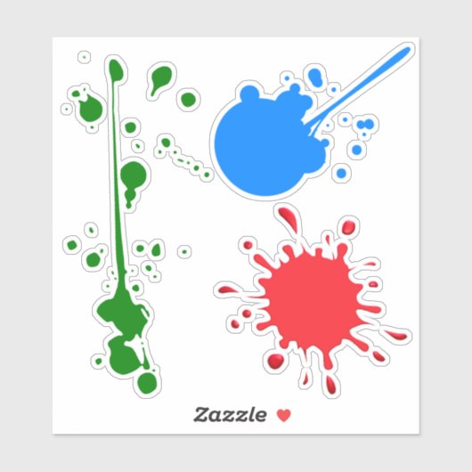 Paint Spletters Sticker (Vel)