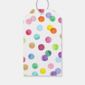 Paint Spots Art Party Paint Party Verjaardag Cadeaulabel (Achterkant)