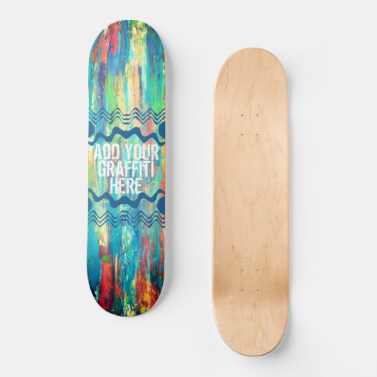 Paint Streak Skateboard Deck (Recto)