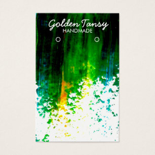 Paint Stripe Earrage Collier Bijoux Carte d'affich