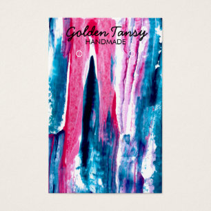 Paint Stripe Earrage Collier Bijoux Carte d'affich