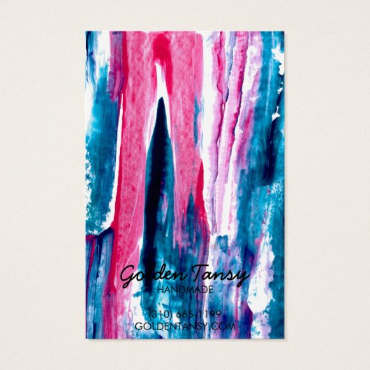 Paint Stripe Earrage Collier Bijoux Carte d'affich (Dos)