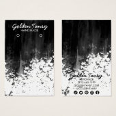 Paint Stripe Earrage Collier Bijoux Carte d'affich (Devant & derrière)