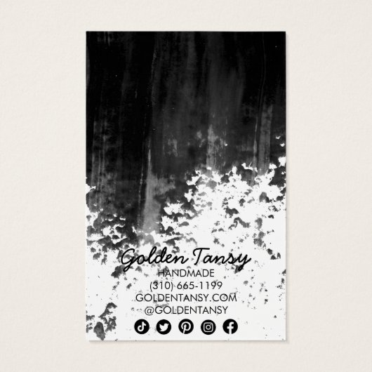 Paint Stripe Earrage Collier Bijoux Carte d'affich (Dos)