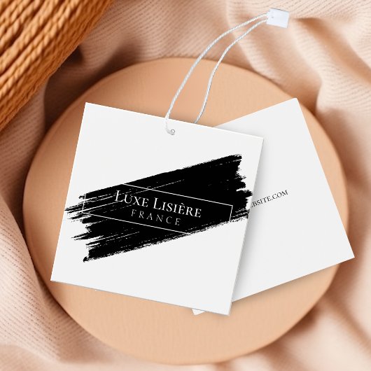 PAINT Stroke moderne blanc Hang Tags