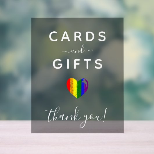 Paint Stroke Pride Cartes cardiaques et cadeaux (Neutre)