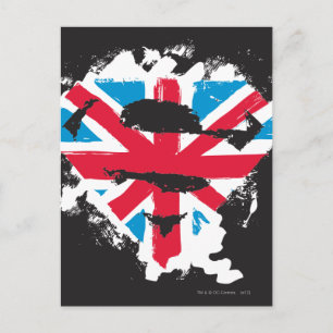 Paint Strokes British S-Shield Briefkaart