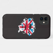 Paint Strokes British S-Shield Case-Mate iPhone Case (Achterkant (horizontaal))
