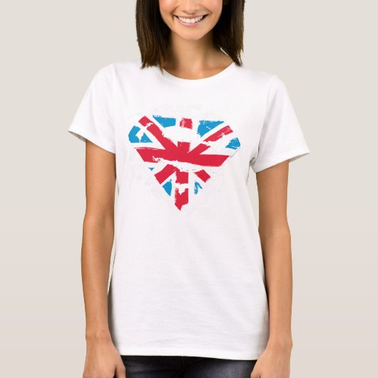 Paint Strokes British S-Shield T-shirt (Voorkant)